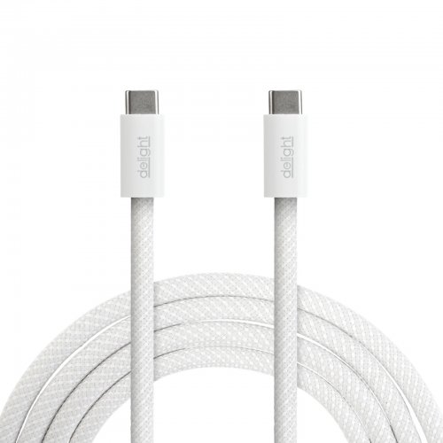 Nabíjecí kabel pro notebook – datový kabel – Type-C / Type-C – bílý – 1 m – 5 A – 240 W
