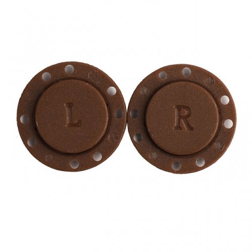 Neviditelný plastový magnetický knoflík Hnědý