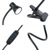 Flexibilní stolní lampa – s klipem – USB – nastavitelný jas a barevná teplota LED – kov