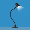 Flexibilní stolní lampa – s klipem – USB – nastavitelný jas a barevná teplota LED – kov