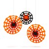 Halloweenská dekorace – sada pavučin – papír – 30/40 cm – 3 ks / balení