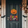 Halloween dekorace - dýně - závěsná - 45 x 23 cm
