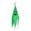 Halloween osvětlená dekorace – duch – zelená – 10 barevných LED – zavěsitelná – 2 x 2032 – 75x20 cm