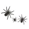 Halloweenská dekorace – sada pavouků – samolepicí – černé – 30 ks / balení
