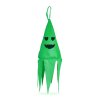 Halloween osvětlená dekorace – duch – zelená – 10 barevných LED – zavěsitelná – 2 x 2032 – 75x20 cm