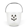 Halloweenská dekorace - kbelík - 2 druhy - 20 x 16 cm