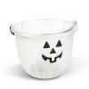 Halloweenská dekorace - kbelík - 2 druhy - 20 x 16 cm