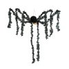Halloween dekorace - černý pavouk - papír - 75 x 13 cm
