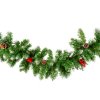 Sněhově zelený smrkový girland - 200 cm - PVC