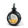 Halloweenská svítící dekorace – dýně – závěsná – LED – 8,5 x 13,5 cm