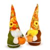 Podzimní dekorace – skřítek s dýní – 2 druhy – 35 x 13 x 13 cm