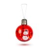 Vánoční LED koule - RGB LED - průhledná - plast - 8 cm - 3 x LR44