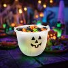 Halloweenská dekorace - kbelík - 2 druhy - 20 x 16 cm
