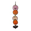 Halloweenská dekorace – dýně – závěsná – dřevěná – 62 x 13 cm