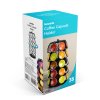 Kovový držák na kávové kapsle – na 35 kapslí Dolce Gusto – 165 x 165 x 320 mm – černý