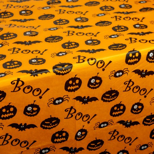 Halloweenská dekorace – stolní ubrus – flanel – 132 x 178 cm