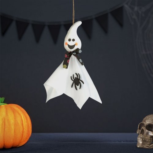 Halloweenová dekorace – závěsná – duch – 48 x 44 cm