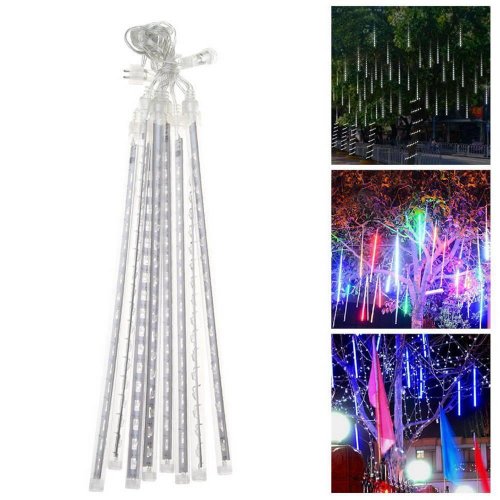 Vánoční osvětlení meteor v různých barvách