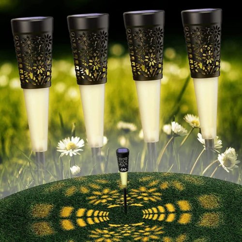 LED solární lampa – 5 LED – zapichovací – 600 mAh