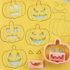 10dílná sada vykrajovátek na sušenky ve tvaru halloweenské dýně