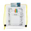 Vybarvovací vak na přezůvky – se 4 fixy – 33 x 27 cm