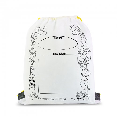 Vybarvovací vak na přezůvky – se 4 fixy – 33 x 27 cm
