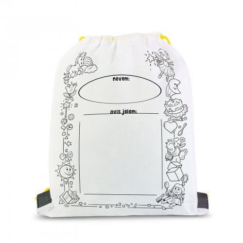 Vybarvovací vak na přezůvky – se 4 fixy – 33 x 27 cm