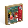 Světelná dekorace – kulová ozdoba – 60 LED – 60 x 83 cm – červená – 100–200 V AC