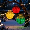 Světelná dekorace – kulová ozdoba – 60 LED – 60 x 83 cm – zlatá – 100–200 V AC