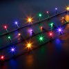 Světelný řetěz – 10 m – barevný – 200 LED – 220–240 V – 6 W – zelený kabel