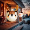 Vánoční lampion - sob - papír - 30 cm