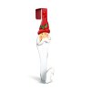 Vánoční dveřní věšák – kovový – Santa – 38 cm
