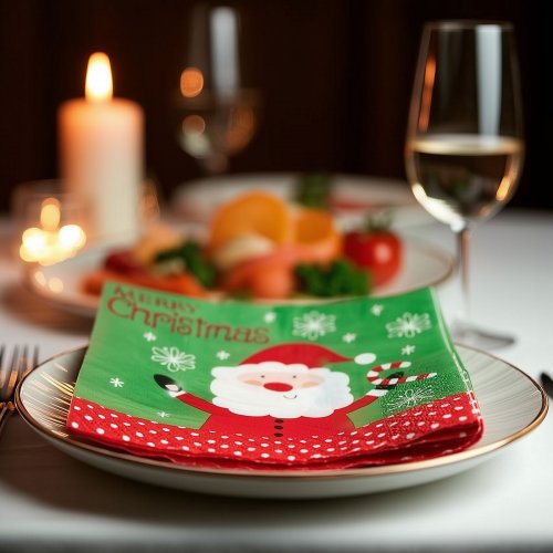 Vánoční papírové ubrousky - Mikuláš - 33 x 33 cm - 16 ks / balení