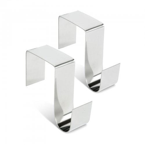 Držák na věnec / dveřní dekoraci – kov – 7 x 6,5 x 2 cm – 2 ks / balení