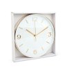 Nástěnné hodiny - 25 cm - plast, sklo - 1 x AA - bílé