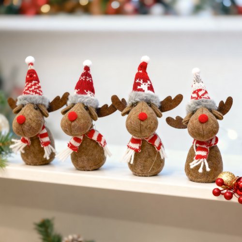 Vánoční skřítek - sob - 18 cm - 4 druhy