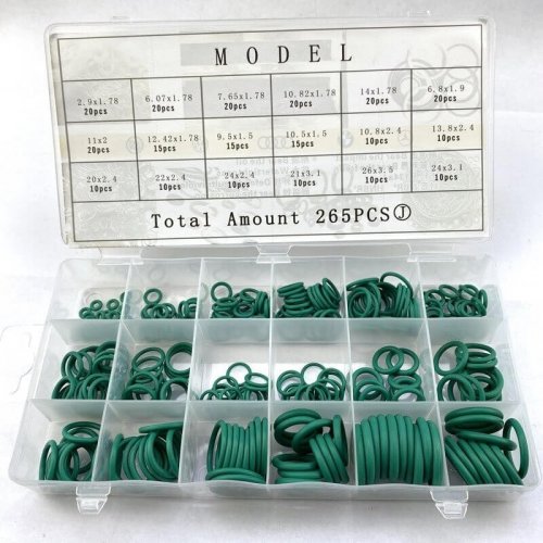 Sada O-kroužků HNBR 265 ks (18 různých velikostí) Zelená