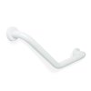 Koupelnové madlo – ohnuté v 45° úhlu – nerezová ocel – bílé – 25 + 25 cm
