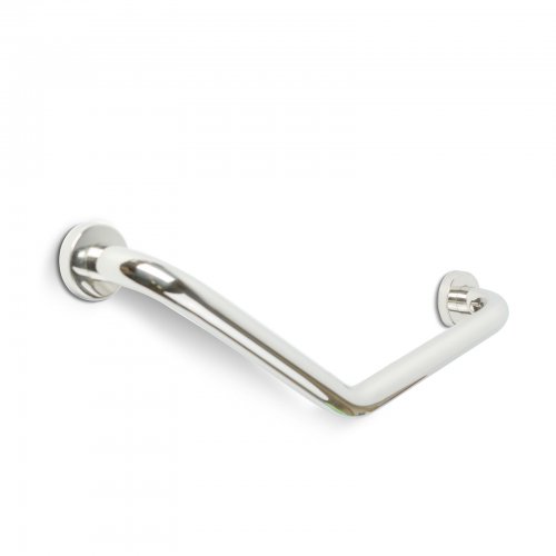 Madlo do koupelny - úhlové 45° - nerezová ocel - chromované - 25 + 25 cm