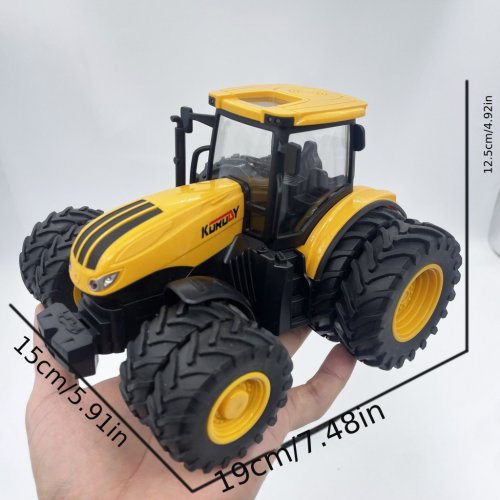 1/24 Měřítko Žlutý Hračkářský Traktor