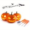 7dílná halloweenská sada na vyřezávání dýní