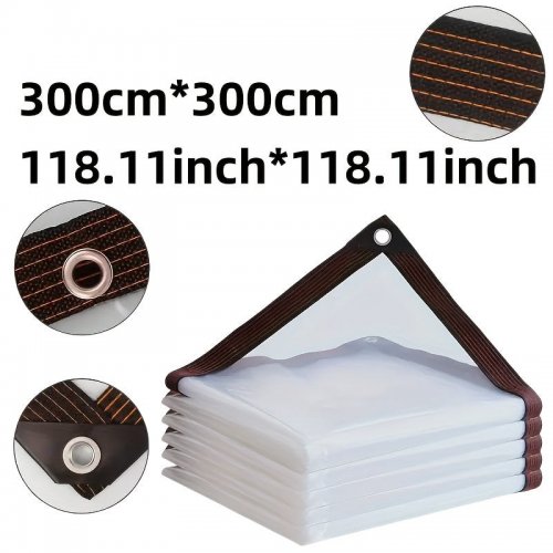 Jeden kus průhledná vodotěsná plachta