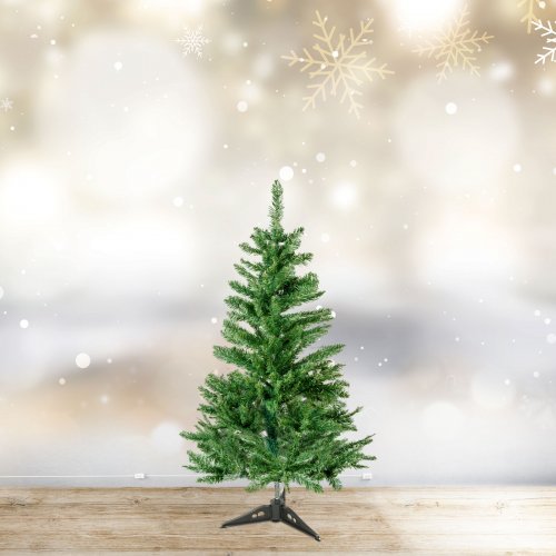 Umělý stromek - 90 cm - PVC - tmavě zelený