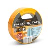 Maskovací páska – na vodní bázi – 50 m x 24 mm – oranžová – venkovní použití, tepelně odolná