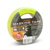 Maskovací páska – na vodní bázi – 50 m x 24 mm – zelená – automobilová, tepelně odolná