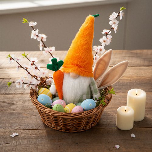 Textilní dekorace – skřítek – 25 cm