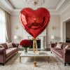 Obrovský balón - červené srdce - fólie - 79 cm