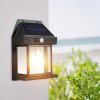 Solární nástěnná lampa s pohybovým senzorem – 1 filamentová LED – černá – 12 x 6 x 17 cm