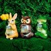 Solární zvířecí figurky – 3 druhy – 10 teplých bílých LED – 15 cm