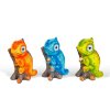 LED solární zvířecí figurka – chameleon – 2× teplá bílá LED – 3 druhy